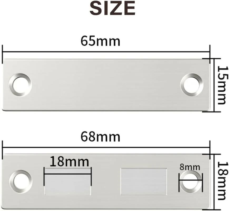 بسته چهارتایی آهنربای کابینت siismi، آهنرباهای فوق العاده نازک و قوی برای بستن درب کابینت مبلمان