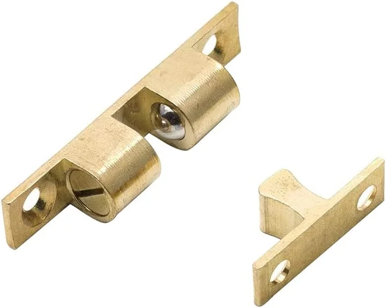 Shiwaki 5 عدد قفل توپی برنجی جامد قابل تنظیم با غلتک توپی دوبل، سخت افزار مناسب برای درب کمد و مبلمان (70 میلی متر) Shiwaki 5 عدد قفل توپی برنجی جامد قابل تنظیم با غلتک توپی دوبل، سخت افزار مناسب برای درب کمد و مبلمان (70 میلی متر)