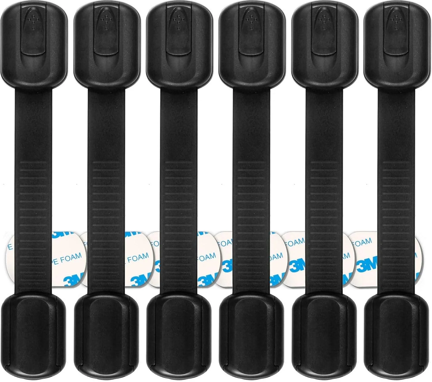 قفل ایمنی کابینت کودک SANZEZ COOLive - قفل های محافظ کودک برای کشوهای کمد، درب های کابینت، فر، یخچال - تسمه های قابل تنظیم محافظ کودک - مشکی - 6 عدد قفل ایمنی کابینت کودک SANZEZ COOLive - قفل های محافظ کودک برای کشوهای کمد، درب های کابینت، فر، یخچال - تسمه های قابل تنظیم محافظ کودک - مشکی - 6 عدد