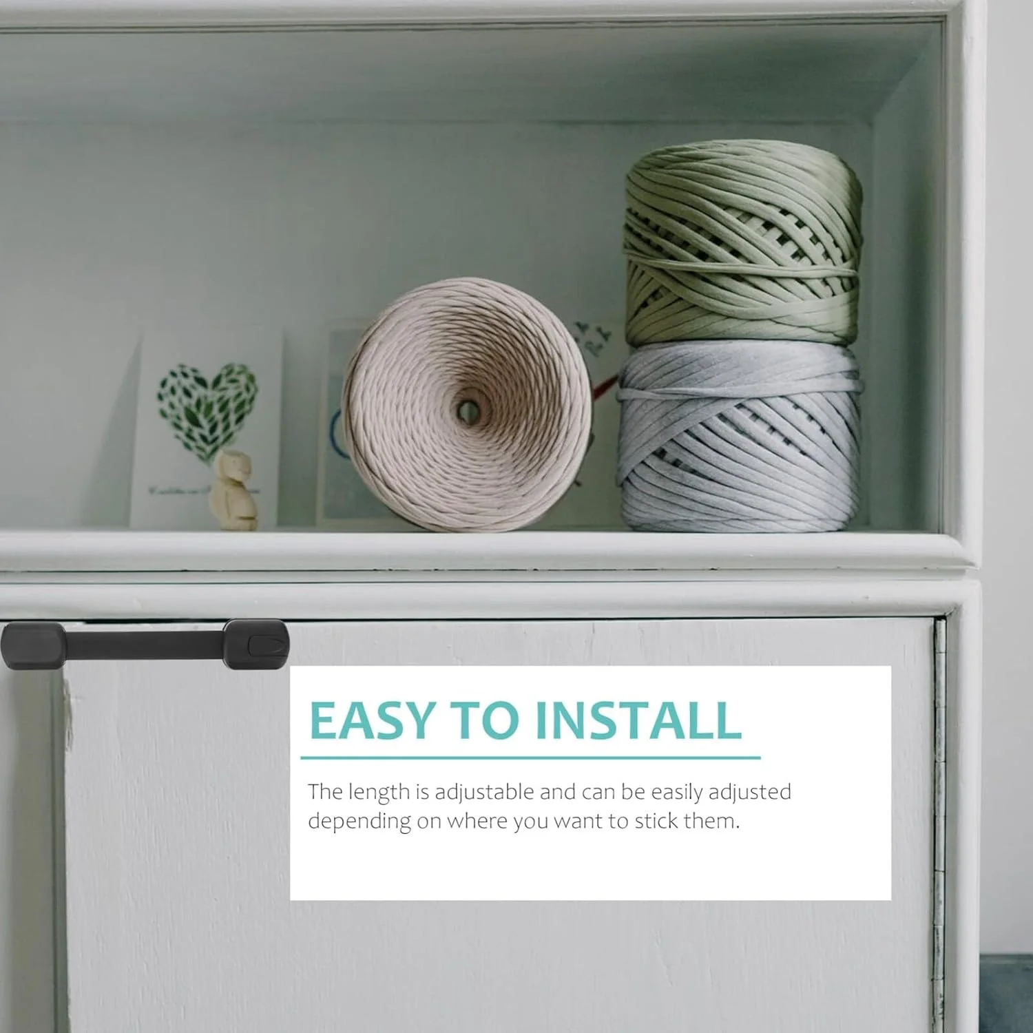 قفل ایمنی کابینت کودک SANZEZ COOLive - قفل های محافظ کودک برای کشوهای کمد، درب های کابینت، فر، یخچال - تسمه های قابل تنظیم محافظ کودک - مشکی - 6 عدد قفل ایمنی کابینت کودک SANZEZ COOLive - قفل های محافظ کودک برای کشوهای کمد، درب های کابینت، فر، یخچال - تسمه های قابل تنظیم محافظ کودک - مشکی - 6 عدد