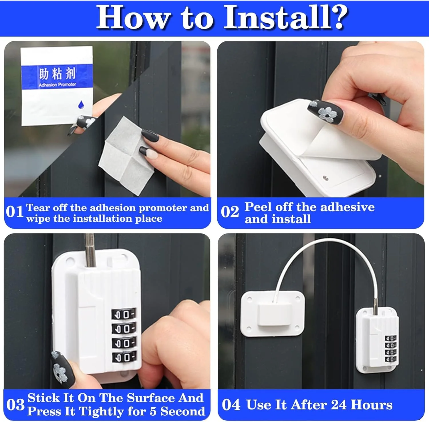 قفل درب یخچال و فریزر SANZEZ COOLive با رمز عبور، قفل درب ضد کودک برای یخچال آشپزخانه، کابینت ها و کشوها، کمدها، پنجره ها، درها - بدون نیاز به ابزار یا سوراخ کاری قفل درب یخچال و فریزر SANZEZ COOLive با رمز عبور، قفل درب ضد کودک برای یخچال آشپزخانه، کابینت ها و کشوها، کمدها، پنجره ها، درها - بدون نیاز به ابزار یا سوراخ کاری