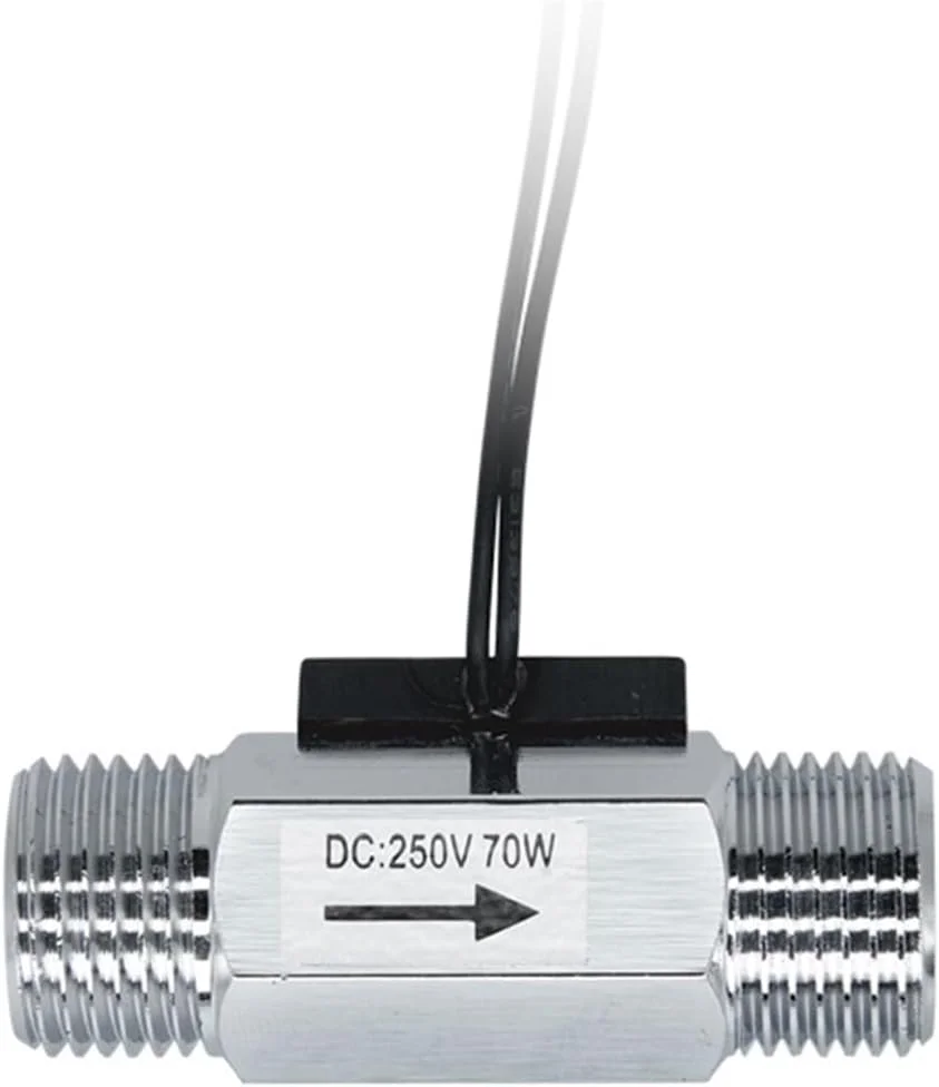 فلومتر آب، G 3/4 " بدنه استیل ضد زنگ، سنسور جریان آبگرمکن، فلومتر آب مدل SEN-CL43W