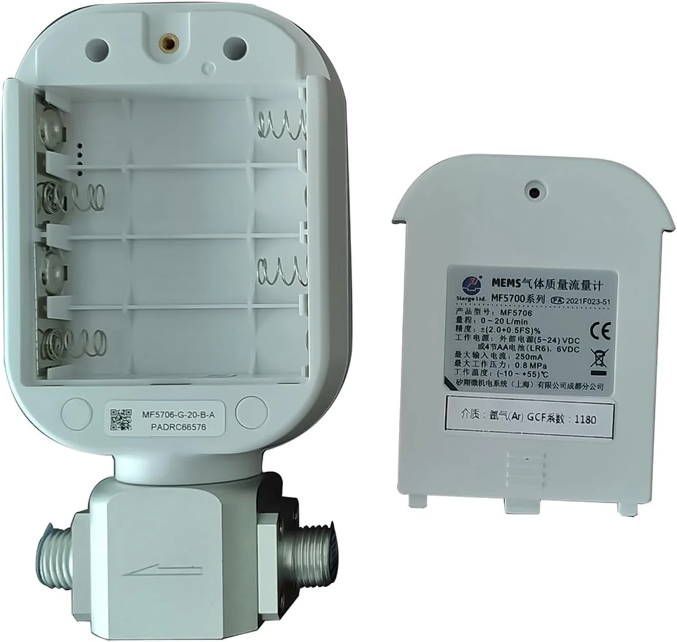 فلومتر آب، MF5706(0-20L/Min)/MF5708(0-100L)/MF5712(0-250L) مقیاس تدفق توده گاز، RS485 هوا نیتروژن اکسیژن آرگون دی اکسید کربن (MF5706-G-20-B-A) فلومتر آب، MF5706(0-20L/Min)/MF5708(0-100L)/MF5712(0-250L) مقیاس تدفق توده گاز، RS485 هوا نیتروژن اکسیژن آرگون دی اکسید کربن (MF5706-G-20-B-A)