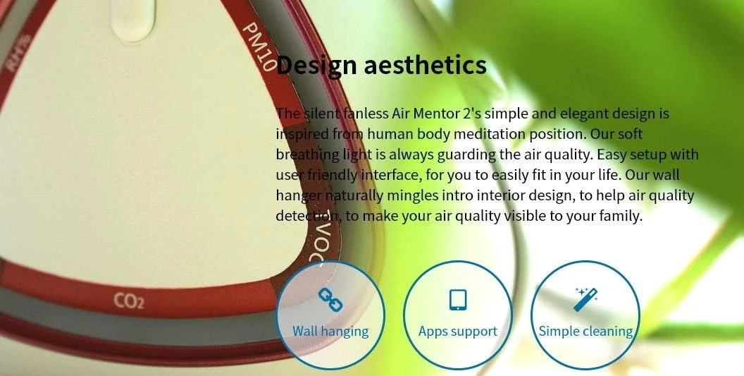 دستگاه Air Mentor2 - مانیتور کیفیت هوای داخلی 6 در 1 برای تشخیص CO2، TVOC، PM2.5، PM10، دما و رطوبت با اتصال Wi-Fi (8099-AP)