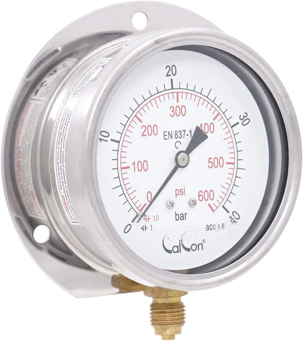 گیج فشار کلسون، CC-10-C-80mm، اتصال از زیر 1/4 اینچ BSP با فلنج گیج فشار کلسون، CC-10-C-80mm، اتصال از زیر 1/4 اینچ BSP با فلنج