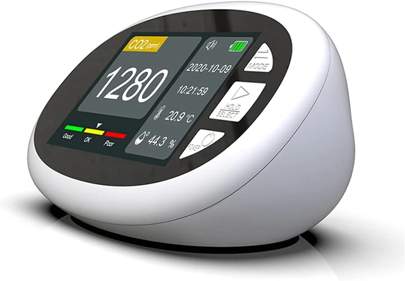 دستگاه سنجش کیفیت هوا EWRTUY، ابزار تشخیص دی اکسید کربن با صفحه نمایش با کیفیت بالا و عملکرد هشدار فراتر از استاندارد، اروپا، آلمان، ژاپن CO2