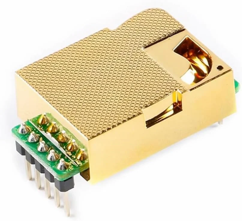 ماژول سنسور CO2 داخلی MH-Z19C، تشخیص CO2، 400-5000ppm، نظارت بر کیفیت هوا، حساسیت بالا، مصرف برق پایین (با پین تماسی)