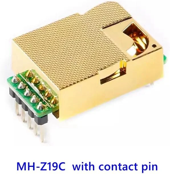 ماژول سنسور CO2 داخلی MH-Z19C، تشخیص CO2، 400-5000ppm، نظارت بر کیفیت هوا، حساسیت بالا، مصرف برق پایین (با پین تماسی) ماژول سنسور CO2 داخلی MH-Z19C، تشخیص CO2، 400-5000ppm، نظارت بر کیفیت هوا، حساسیت بالا، مصرف برق پایین (با پین تماسی)
