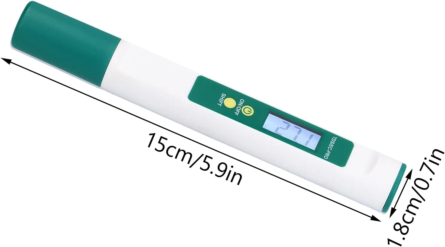 قلم تشخیص TDS+EC دو در یک GAESHOW، تستر قابل حمل خاک، متر کیفیت آب برای آزمایشگاه کشاورزی با دقت ±2% قلم تشخیص TDS+EC دو در یک GAESHOW، تستر قابل حمل خاک، متر کیفیت آب برای آزمایشگاه کشاورزی با دقت ±2%