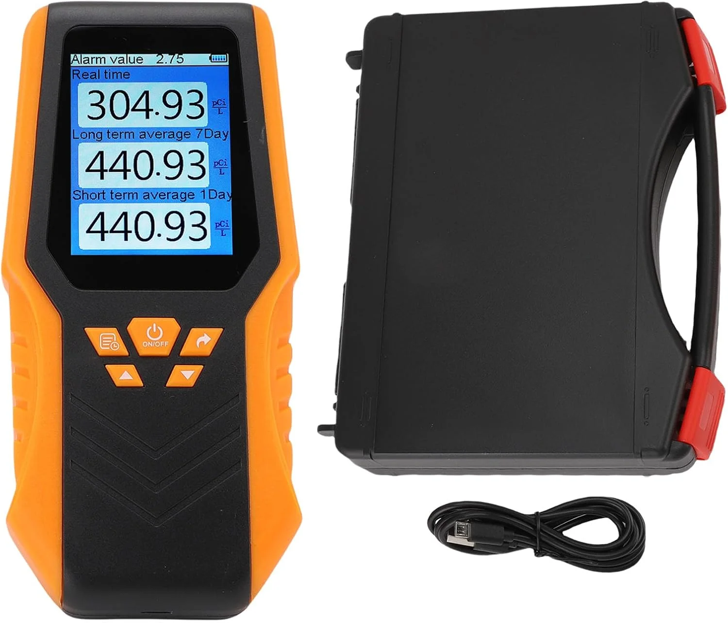 دستگاه رادون سنج دیجیتال قابل حمل برای خانه، دفتر، مدرسه و زیرزمین دستگاه رادون سنج دیجیتال قابل حمل برای خانه، دفتر، مدرسه و زیرزمین