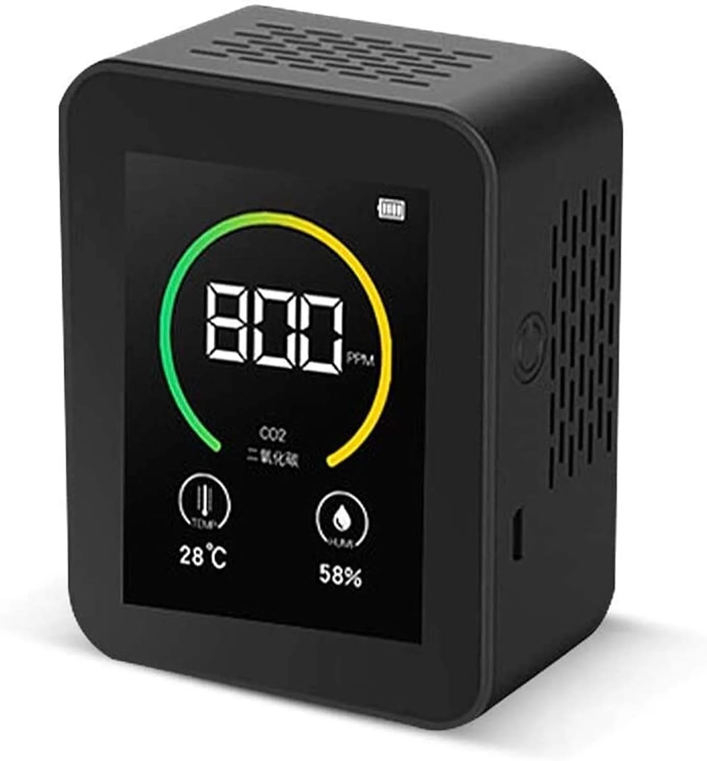 دستگاه سنجش دی اکسید کربن داخل ساختمان، ردیاب دی اکسید کربن، مانیتور کیفیت هوا، سنجش هوشمند غلظت گاز دی اکسید کربن