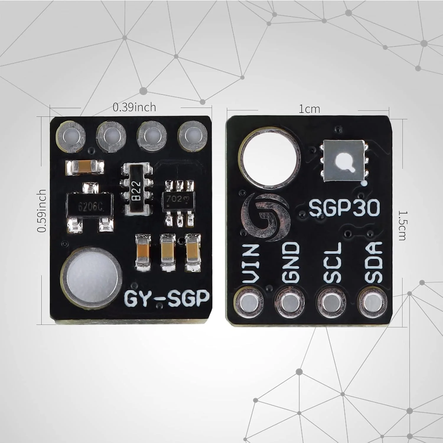 سنسور گاز GY-SGP30 EC Buying، ماژول سنسور گاز دی اکسید کربن فرمالدئید برای نظارت بر کیفیت هوا، سنسور گاز چند پیکسلی دیجیتال برای نظارت بر کیفیت هوای داخل ساختمان، سنسور CO2 آردوینو I2C سنسور گاز GY-SGP30 EC Buying، ماژول سنسور گاز دی اکسید کربن فرمالدئید برای نظارت بر کیفیت هوا، سنسور گاز چند پیکسلی دیجیتال برای نظارت بر کیفیت هوای داخل ساختمان، سنسور CO2 آردوینو I2C