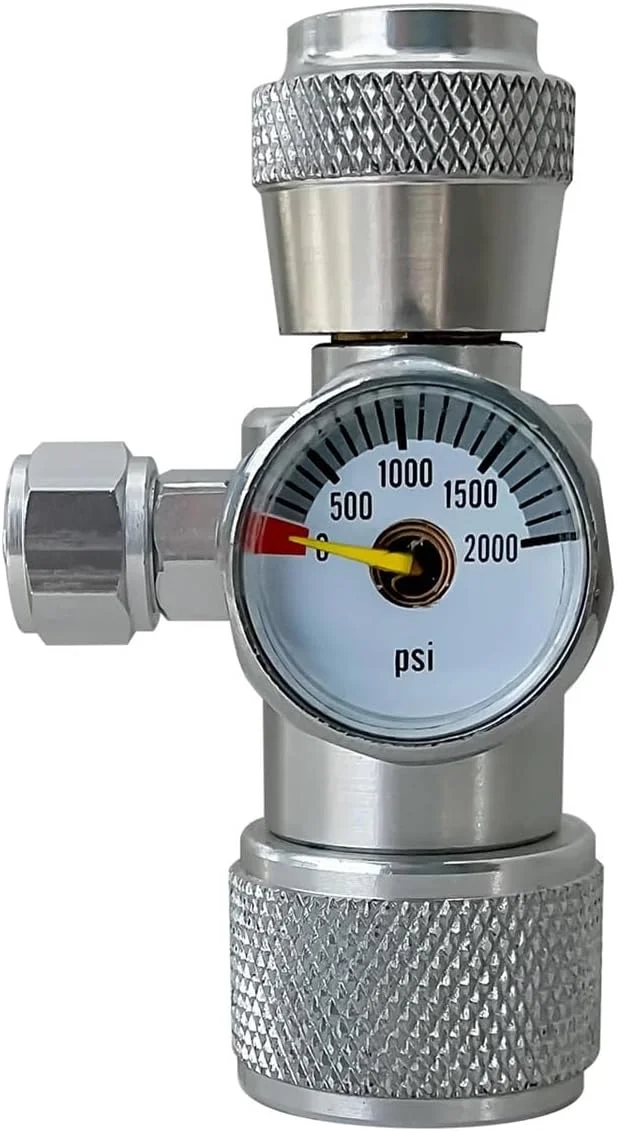 فلومتر، شیر سوزنی تنظیم کننده جریان دی اکسید کربن با گیج کوچک برای کنترل نرخ جریان گاز 0-2000 PSI با رزوه W21.8 (بدون شمارنده حباب) فلومتر، شیر سوزنی تنظیم کننده جریان دی اکسید کربن با گیج کوچک برای کنترل نرخ جریان گاز 0-2000 PSI با رزوه W21.8 (بدون شمارنده حباب)