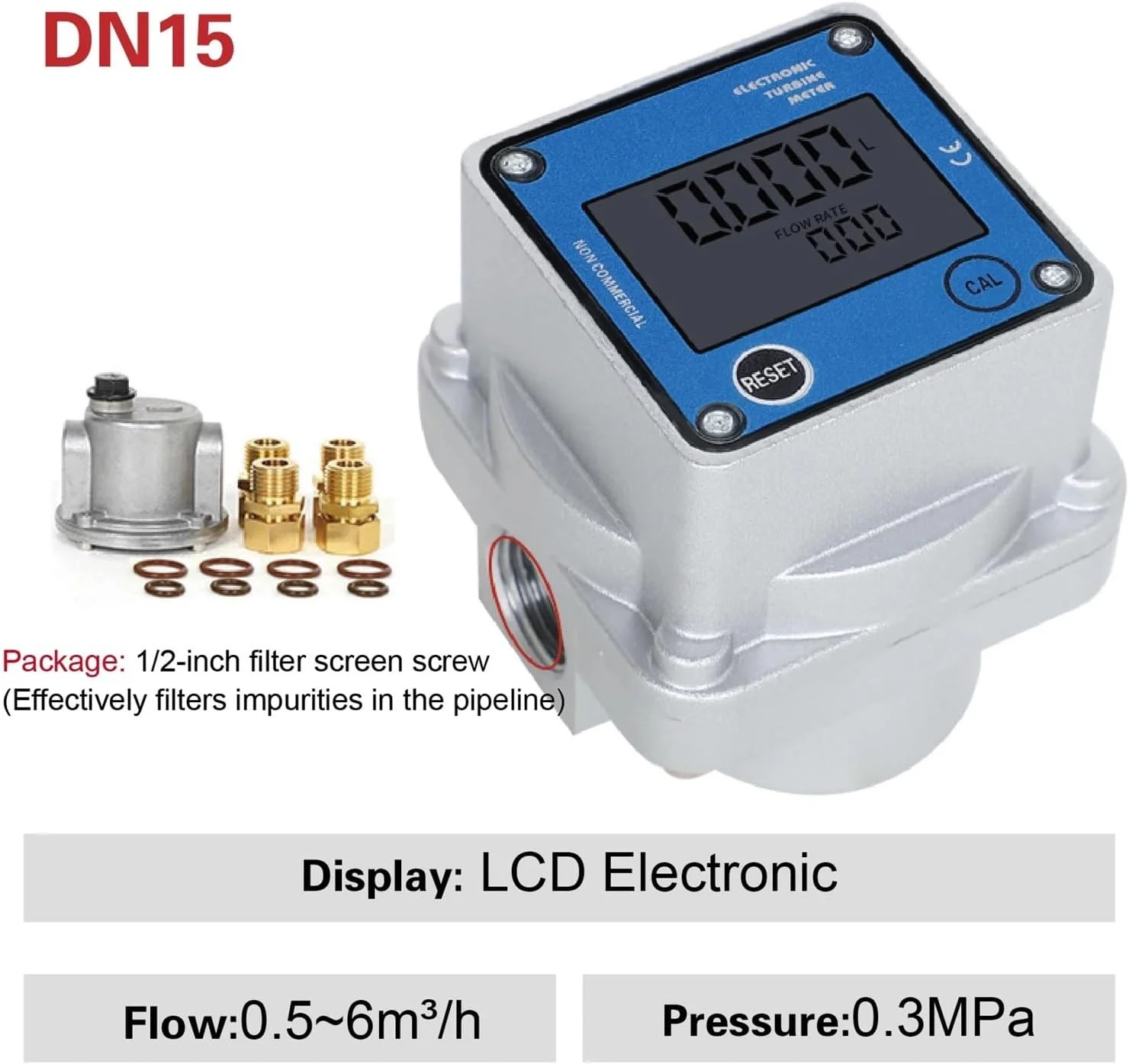 فلومتر، دبی سنج گاز طبیعی یکپارچه، دبی سنج گاز دیجیتال، دبی سنج روتاری گاز با دقت بالا با صفحه نمایش (DN15 LCD Electronic) فلومتر، دبی سنج گاز طبیعی یکپارچه، دبی سنج گاز دیجیتال، دبی سنج روتاری گاز با دقت بالا با صفحه نمایش (DN15 LCD Electronic)