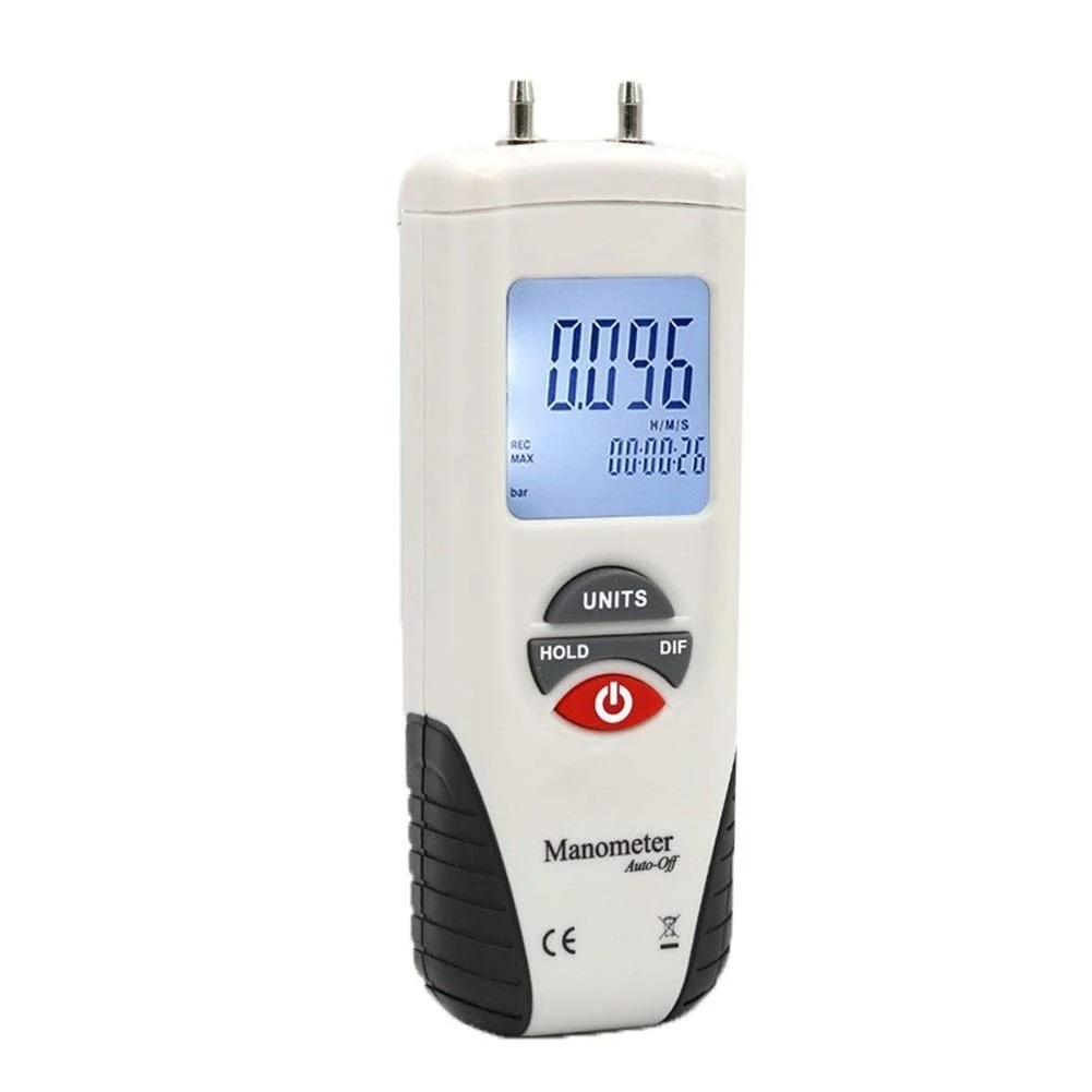 تستر الکتریکی دیجیتال مانومتر، فشارسنج هوا، کیت گیج اختلاف فشار با قابلیت نگهداری داده تا 34 کیلو پاسکال تستر الکتریکی دیجیتال مانومتر، فشارسنج هوا، کیت گیج اختلاف فشار با قابلیت نگهداری داده تا 34 کیلو پاسکال