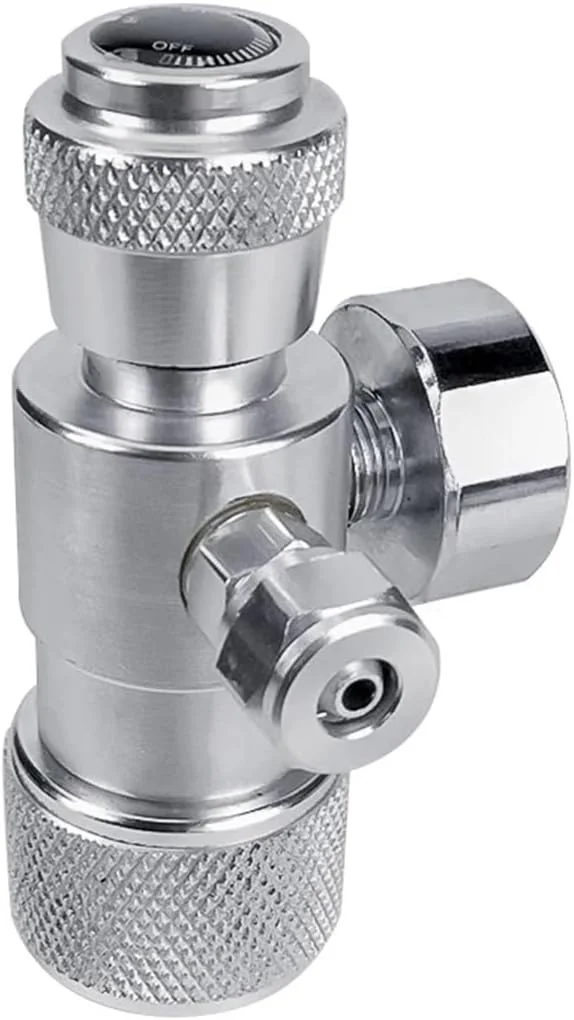 فلومتر، شیر سوزنی تنظیم کننده جریان دی اکسید کربن با گیج کوچک برای کنترل نرخ جریان گاز 0-2000 PSI با رزوه W21.8 (بدون شمارنده حباب) فلومتر، شیر سوزنی تنظیم کننده جریان دی اکسید کربن با گیج کوچک برای کنترل نرخ جریان گاز 0-2000 PSI با رزوه W21.8 (بدون شمارنده حباب)