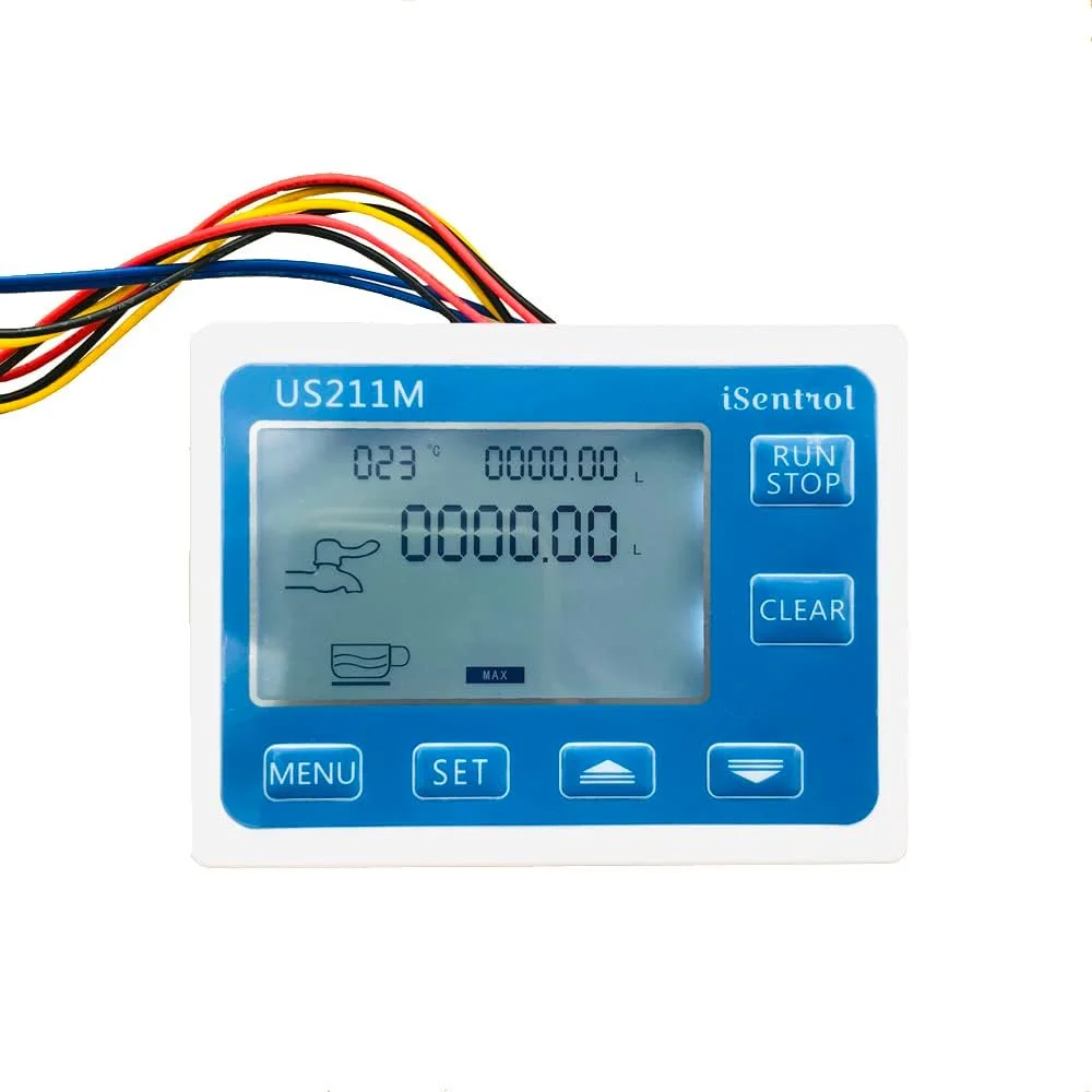 سنسور جریان آب HANEFRE، سنسور جریان هال، سنسور جریان آب برنجی 1-30 لیتر در دقیقه DC 24V توربین فلومتر با دما سنسور جریان آب HANEFRE، سنسور جریان هال، سنسور جریان آب برنجی 1-30 لیتر در دقیقه DC 24V توربین فلومتر با دما