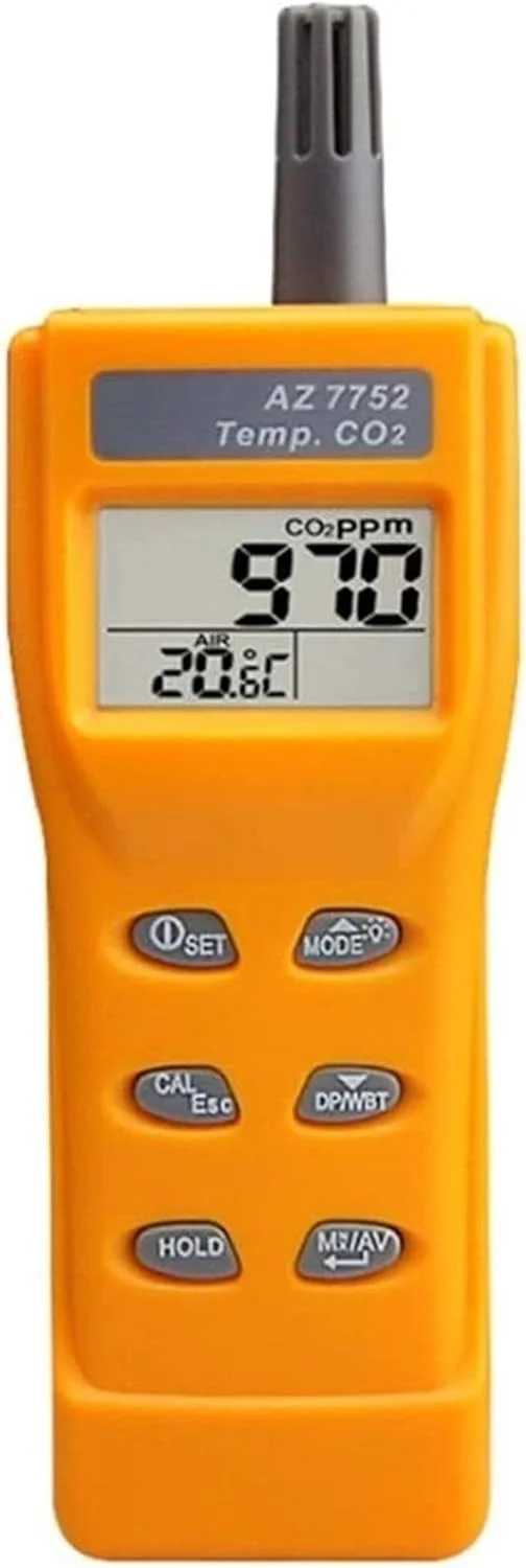 دستگاه تشخیص گاز CO2 قابل حمل JJJ با محدوده 0 تا 9999ppm، نمایشگر LCD، تغذیه با باتری، دستگاه دیجیتال 2 در 1 برای سنجش کیفیت هوا دستگاه تشخیص گاز CO2 قابل حمل JJJ با محدوده 0 تا 9999ppm، نمایشگر LCD، تغذیه با باتری، دستگاه دیجیتال 2 در 1 برای سنجش کیفیت هوا