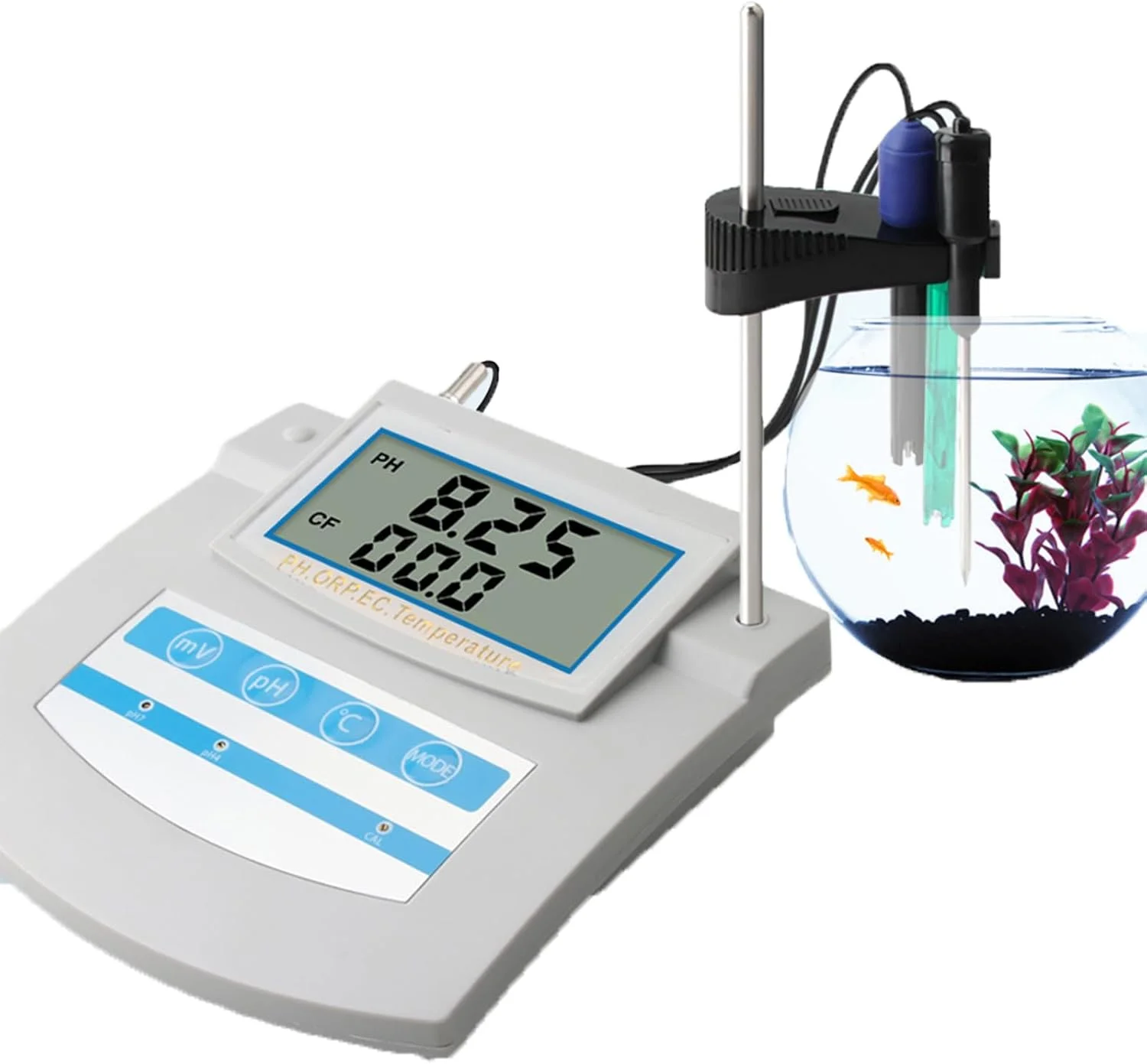 دستگاه تست کیفیت آب MiBoce 6 در 1، تستر PH EC CF ORP TDS دما، اسید سنج PH، جبران دمای اتوماتیک 0 تا 50 درجه سانتیگراد، برای آبزی پروری، آب آشامیدنی، استخرها، آکواریوم ها دستگاه تست کیفیت آب MiBoce 6 در 1، تستر PH EC CF ORP TDS دما، اسید سنج PH، جبران دمای اتوماتیک 0 تا 50 درجه سانتیگراد، برای آبزی پروری، آب آشامیدنی، استخرها، آکواریوم ها