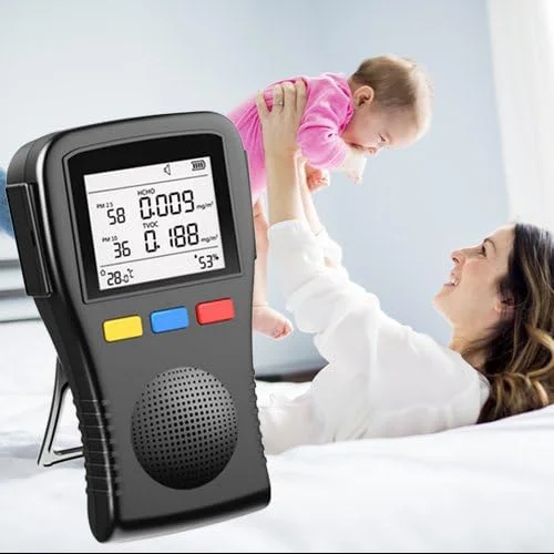 دستگاه سنجش ذرات گرد و غبار لیزری (PM2.5/PM10) فرمالدهید (HCHO) بنزن / TVOC مدل FS2 دستگاه سنجش ذرات گرد و غبار لیزری (PM2.5/PM10) فرمالدهید (HCHO) بنزن / TVOC مدل FS2