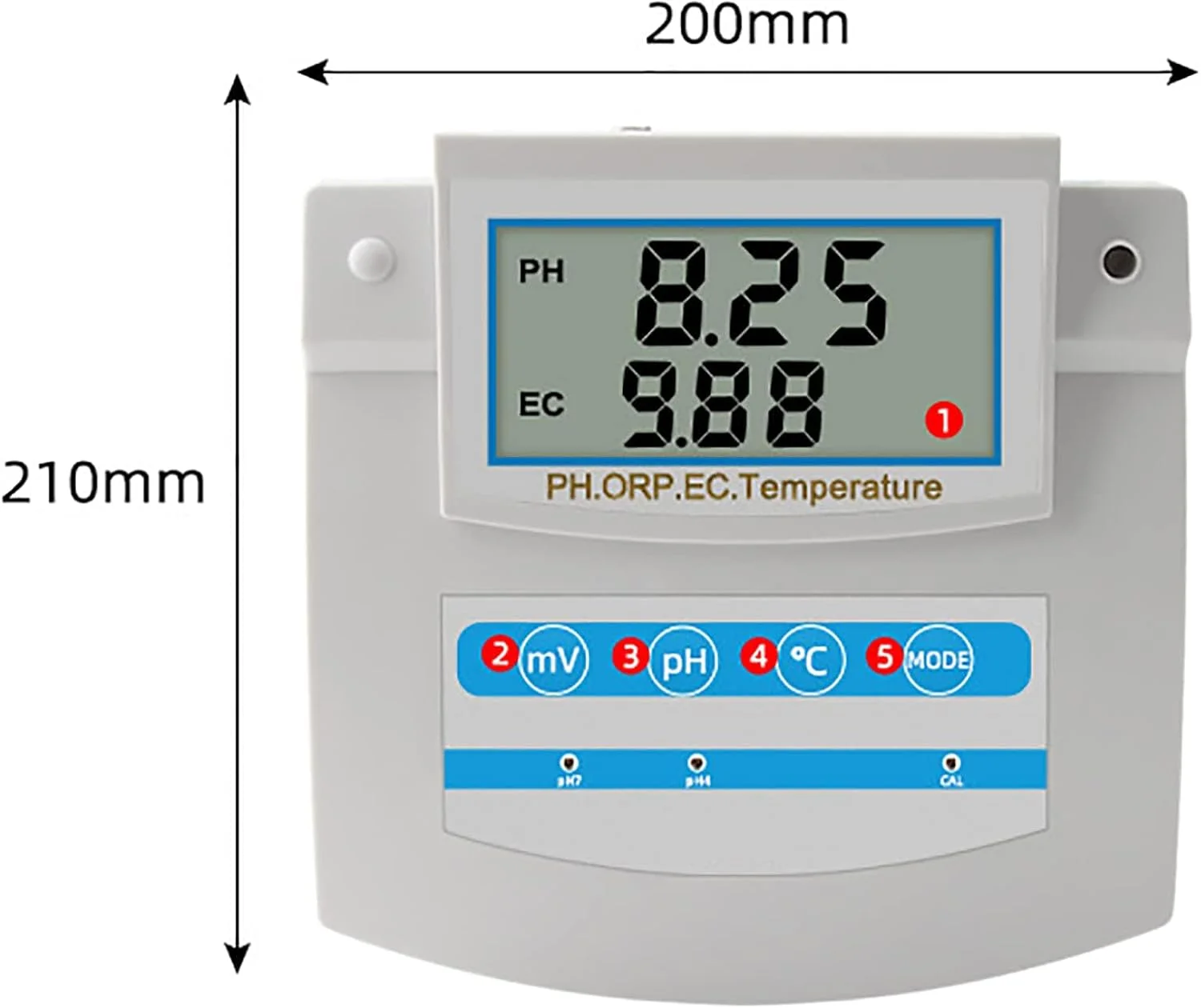 دستگاه تست کیفیت آب MiBoce 6 در 1، تستر PH EC CF ORP TDS دما، اسید سنج PH، جبران دمای اتوماتیک 0 تا 50 درجه سانتیگراد، برای آبزی پروری، آب آشامیدنی، استخرها، آکواریوم ها دستگاه تست کیفیت آب MiBoce 6 در 1، تستر PH EC CF ORP TDS دما، اسید سنج PH، جبران دمای اتوماتیک 0 تا 50 درجه سانتیگراد، برای آبزی پروری، آب آشامیدنی، استخرها، آکواریوم ها