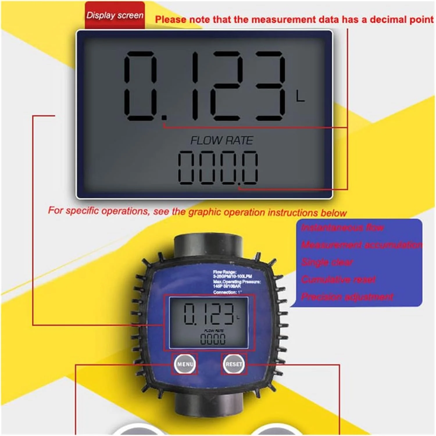 دبی سنج مایع WERTYFF K24، دبی سنج متانول روغن، دبی سنج الکترونیکی سوخت، دبی سنج دیجیتال سوخت رزوه مادگی برای آب دریا الکل فاضلاب صنعتی (دبی سنج K24) دبی سنج مایع WERTYFF K24، دبی سنج متانول روغن، دبی سنج الکترونیکی سوخت، دبی سنج دیجیتال سوخت رزوه مادگی برای آب دریا الکل فاضلاب صنعتی (دبی سنج K24)