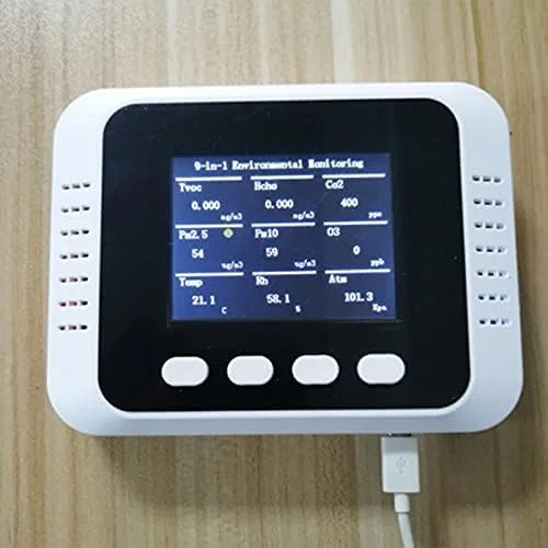 دستگاه تشخیص کیفیت هوای چند منظوره با قابلیت اتصال به وای فای دستگاه تشخیص کیفیت هوای چند منظوره با قابلیت اتصال به وای فای