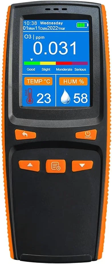 آنالایزر ازن قابل حمل Mulcort، دستگاه چند منظوره سنجش ازن O3، آشکارساز هوا، سنسور هوشمند، مانیتور آلودگی کیفیت هوا
