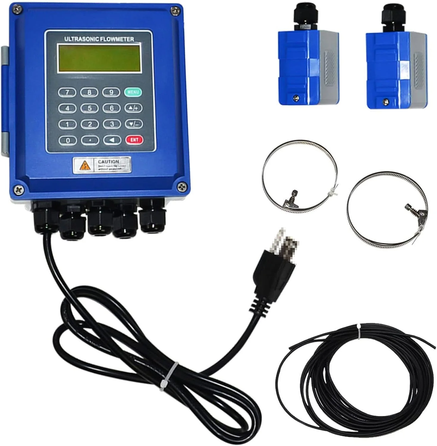 فلومتر MQL-KGVCJSF برای آب و مایعات، کنتور کنترل جریان، نمایشگر LCD با کیفیت HD و قابلیت ذخیره داده، فلومتر دیجیتال IP67