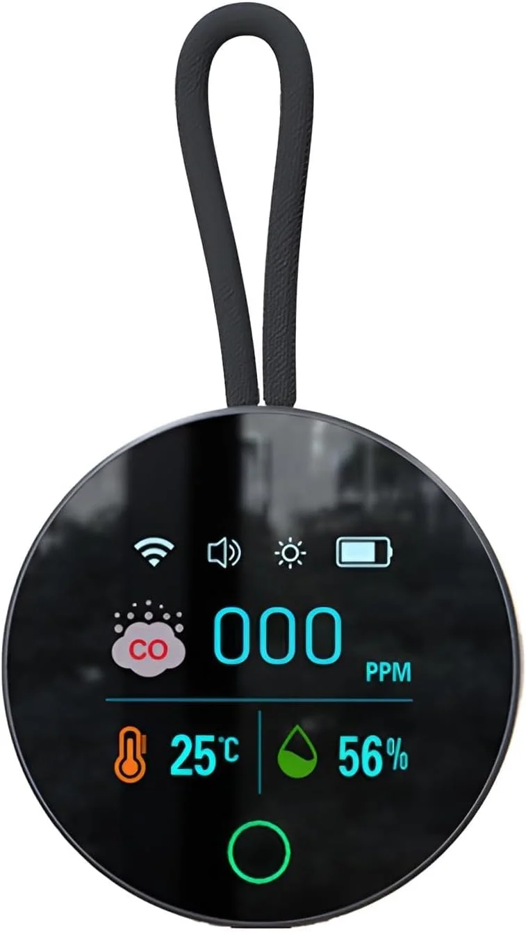 دستگاه تشخیص مونوکسید کربن، مانیتور کیفیت هوا با پایه مغناطیسی و آلارم بلند برای ایمنی خانه، کمپینگ، مسافرت و استفاده در فضای باز
