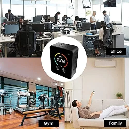 دستگاه سنجش کیفیت هوا، مانیتور دی اکسید کربن سه در یک، رطوبت سنج دی اکسید کربن، ابزار ترکیبی سنجش آلودگی، سنسور دما