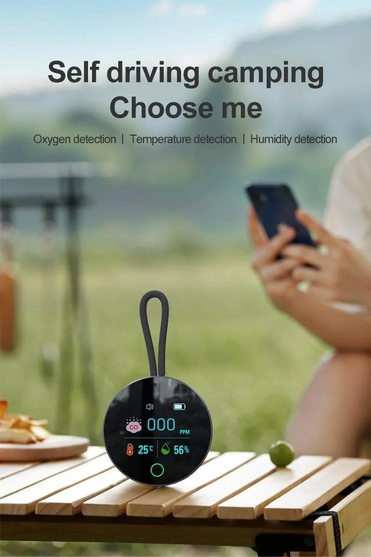 دستگاه تشخیص مونوکسید کربن، مانیتور کیفیت هوا با پایه مغناطیسی و آلارم بلند برای ایمنی خانه، کمپینگ، مسافرت و استفاده در فضای باز دستگاه تشخیص مونوکسید کربن، مانیتور کیفیت هوا با پایه مغناطیسی و آلارم بلند برای ایمنی خانه، کمپینگ، مسافرت و استفاده در فضای باز