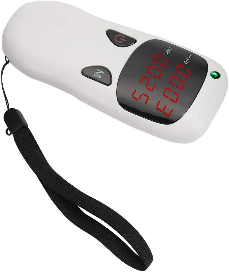 دستگاه سنجش HCHO و مانیتور TVOC با صفحه نمایش LED، ردیاب سبک وزن برای دفتر، اتاق نشیمن، اتاق خواب، ساخته شده از مواد ABS