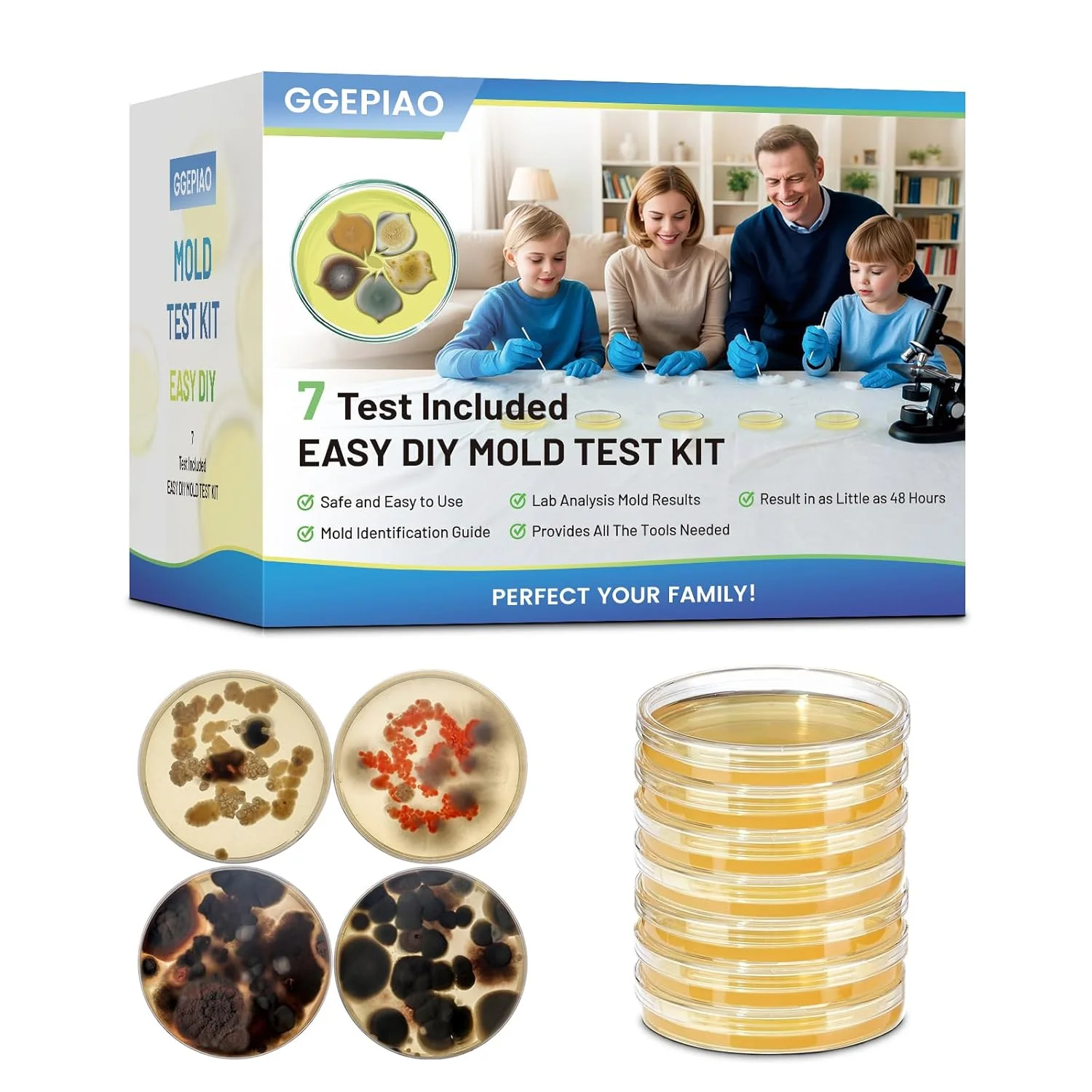 کیت تست کپک برای خانه - 7 تست تشخیص ساده، تست سیستم HVAC، سطوح خانه، و کیت های تست کیفیت هوای داخلی، آشکارساز کپک DIY در خانه، شامل راهنمای شناسایی دقیق کپک (7) کیت تست کپک برای خانه - 7 تست تشخیص ساده، تست سیستم HVAC، سطوح خانه، و کیت های تست کیفیت هوای داخلی، آشکارساز کپک DIY در خانه، شامل راهنمای شناسایی دقیق کپک (7)