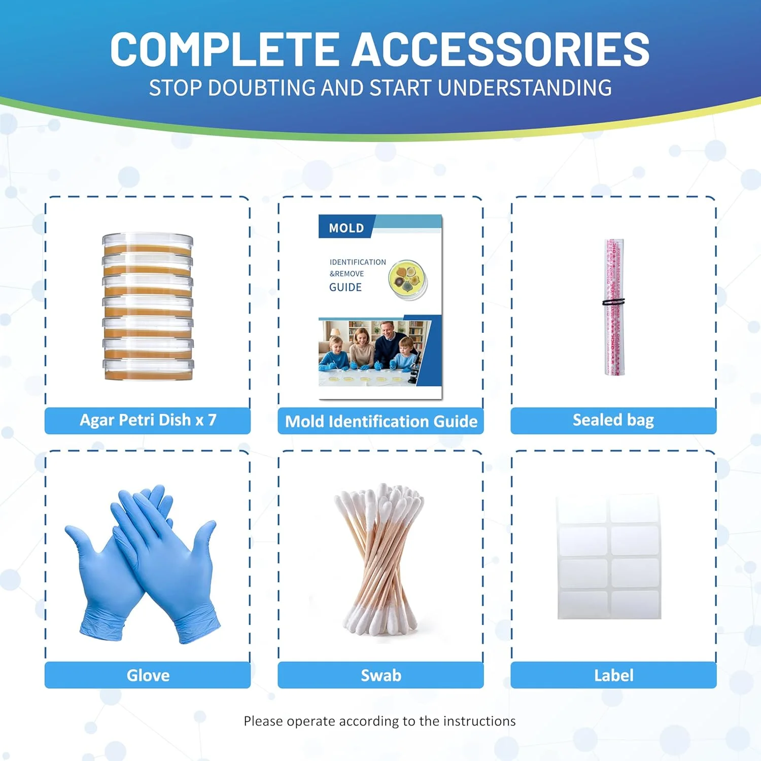 کیت تست کپک برای خانه - 7 تست تشخیص ساده، تست سیستم HVAC، سطوح خانه، و کیت های تست کیفیت هوای داخلی، آشکارساز کپک DIY در خانه، شامل راهنمای شناسایی دقیق کپک (7) کیت تست کپک برای خانه - 7 تست تشخیص ساده، تست سیستم HVAC، سطوح خانه، و کیت های تست کیفیت هوای داخلی، آشکارساز کپک DIY در خانه، شامل راهنمای شناسایی دقیق کپک (7)