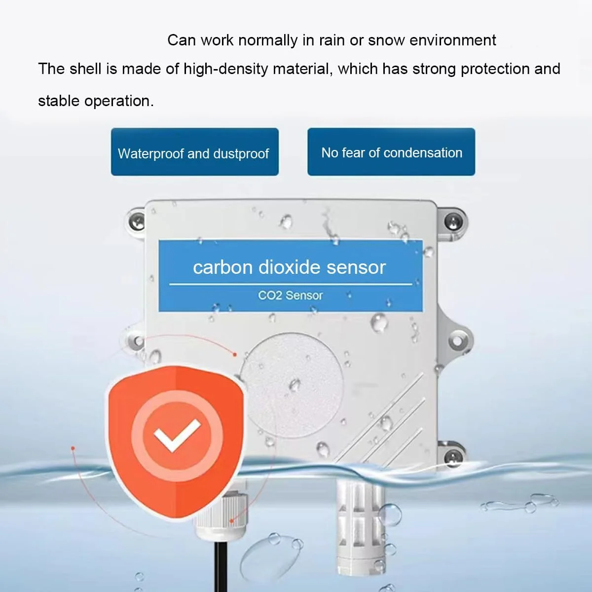 مانیتور CO2 قابل تنظیم بر اساس PPM، ردیاب دی اکسید کربن با سنسور، مانیتور هوشمند کیفیت هوای داخل خانه با آلارم 60 دسی بل، ضد آب و ضد گرد و غبار، پاسخ سریع و خطای کم مانیتور CO2 قابل تنظیم بر اساس PPM، ردیاب دی اکسید کربن با سنسور، مانیتور هوشمند کیفیت هوای داخل خانه با آلارم 60 دسی بل، ضد آب و ضد گرد و غبار، پاسخ سریع و خطای کم