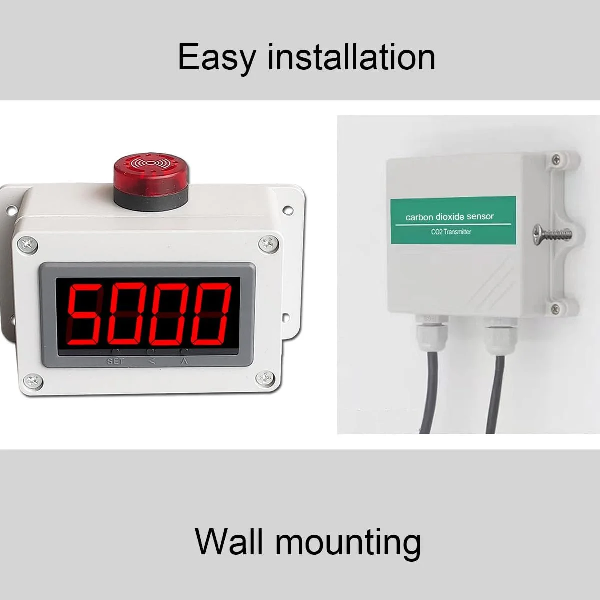 مانیتور CO2 قابل تنظیم بر اساس PPM، ردیاب دی اکسید کربن با سنسور، مانیتور هوشمند کیفیت هوای داخل خانه با آلارم 60 دسی بل، ضد آب و ضد گرد و غبار، پاسخ سریع و خطای کم مانیتور CO2 قابل تنظیم بر اساس PPM، ردیاب دی اکسید کربن با سنسور، مانیتور هوشمند کیفیت هوای داخل خانه با آلارم 60 دسی بل، ضد آب و ضد گرد و غبار، پاسخ سریع و خطای کم
