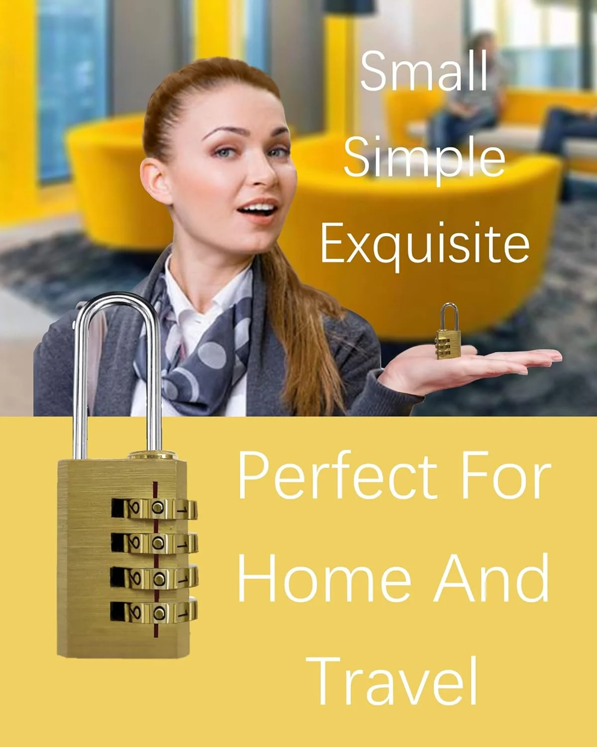 قفل رمزدار ترکیبی برای باشگاه، بسته 2 عددی قفل کوچک کمدهای رختکن با کد، قفل های چمدانی کوچک رمزگذاری شده