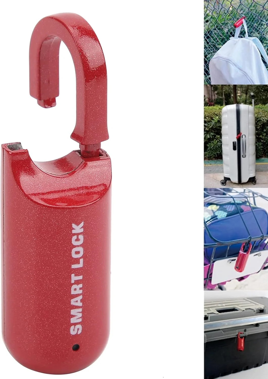 قفل اثر انگشتی Cryfokt، قفل هوشمند بدون کلید قابل شارژ USB آلیاژ روی قفل هوشمند قابل حمل برای قفل باشگاه، قفل مدرسه، چمدان، کوله پشتی، کابینت، کشو، کیف چمدان (قرمز) قفل اثر انگشتی Cryfokt، قفل هوشمند بدون کلید قابل شارژ USB آلیاژ روی قفل هوشمند قابل حمل برای قفل باشگاه، قفل مدرسه، چمدان، کوله پشتی، کابینت، کشو، کیف چمدان (قرمز)