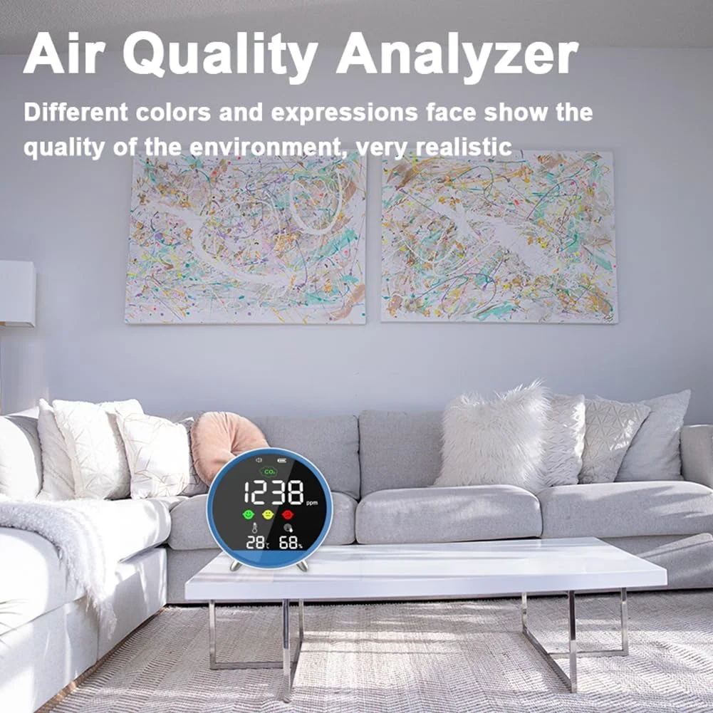 آنالایزر کیفیت هوا OUNA، ردیاب CO2 قابل حمل داخلی ترموهیگرومتر چند منظوره خانگی ردیاب هوای دیجیتال آنالایزر هوشمند کیفیت هوا مانیتور آلودگی هوای خانگی آنالایزر کیفیت هوا OUNA، ردیاب CO2 قابل حمل داخلی ترموهیگرومتر چند منظوره خانگی ردیاب هوای دیجیتال آنالایزر هوشمند کیفیت هوا مانیتور آلودگی هوای خانگی