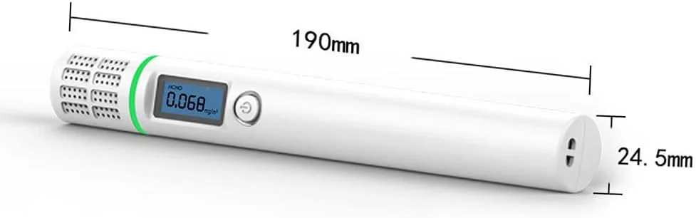دستگاه تشخیص فرمالدهید (HCHO) قابل حمل OUNA با صفحه نمایش LCD و سنسور TVOC با دقت بالا