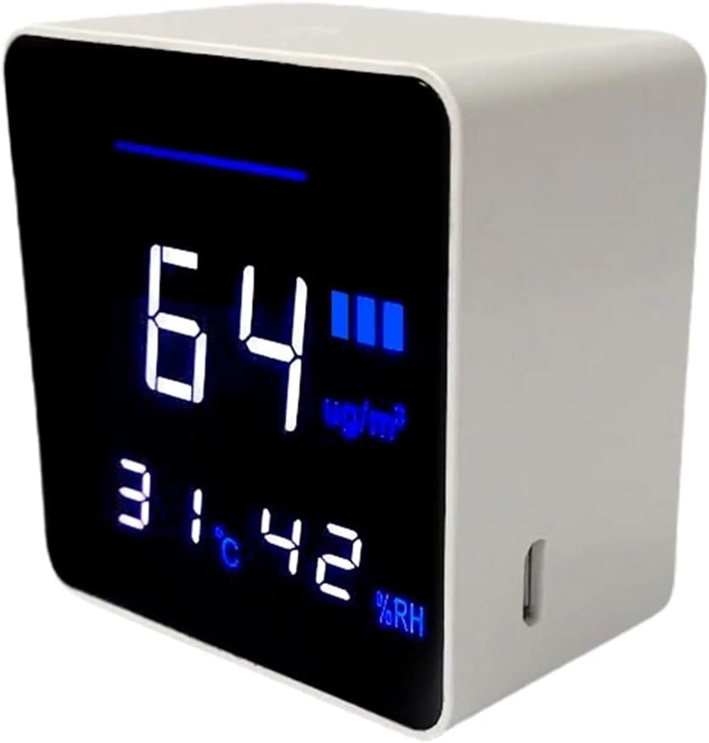 دستگاه سنجش کیفیت هوای داخلی ZXM، نمایشگر دیجیتال نور پس زمینه، آنالیزور قابل حمل کیفیت هوا، دما، رطوبت و ذرات معلق PM2.5 دستگاه سنجش کیفیت هوای داخلی ZXM، نمایشگر دیجیتال نور پس زمینه، آنالیزور قابل حمل کیفیت هوا، دما، رطوبت و ذرات معلق PM2.5