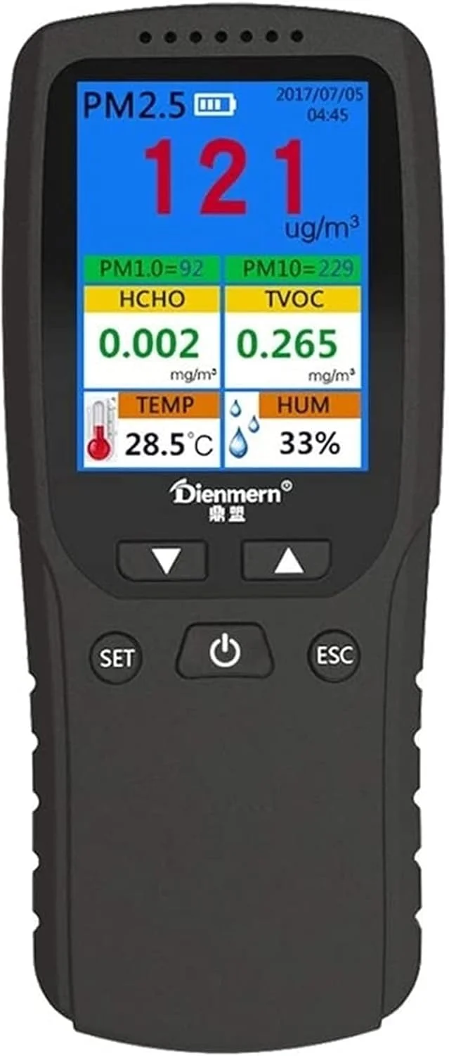 دستگاه سنجش کیفیت هوا ZXM 9 در 1، مناسب فضای داخلی و خارجی، PM2.5، PM1.0، PM10، HCHO، دتکتور، تستر دما و سنسور رطوبت دستگاه سنجش کیفیت هوا ZXM 9 در 1، مناسب فضای داخلی و خارجی، PM2.5، PM1.0، PM10، HCHO، دتکتور، تستر دما و سنسور رطوبت