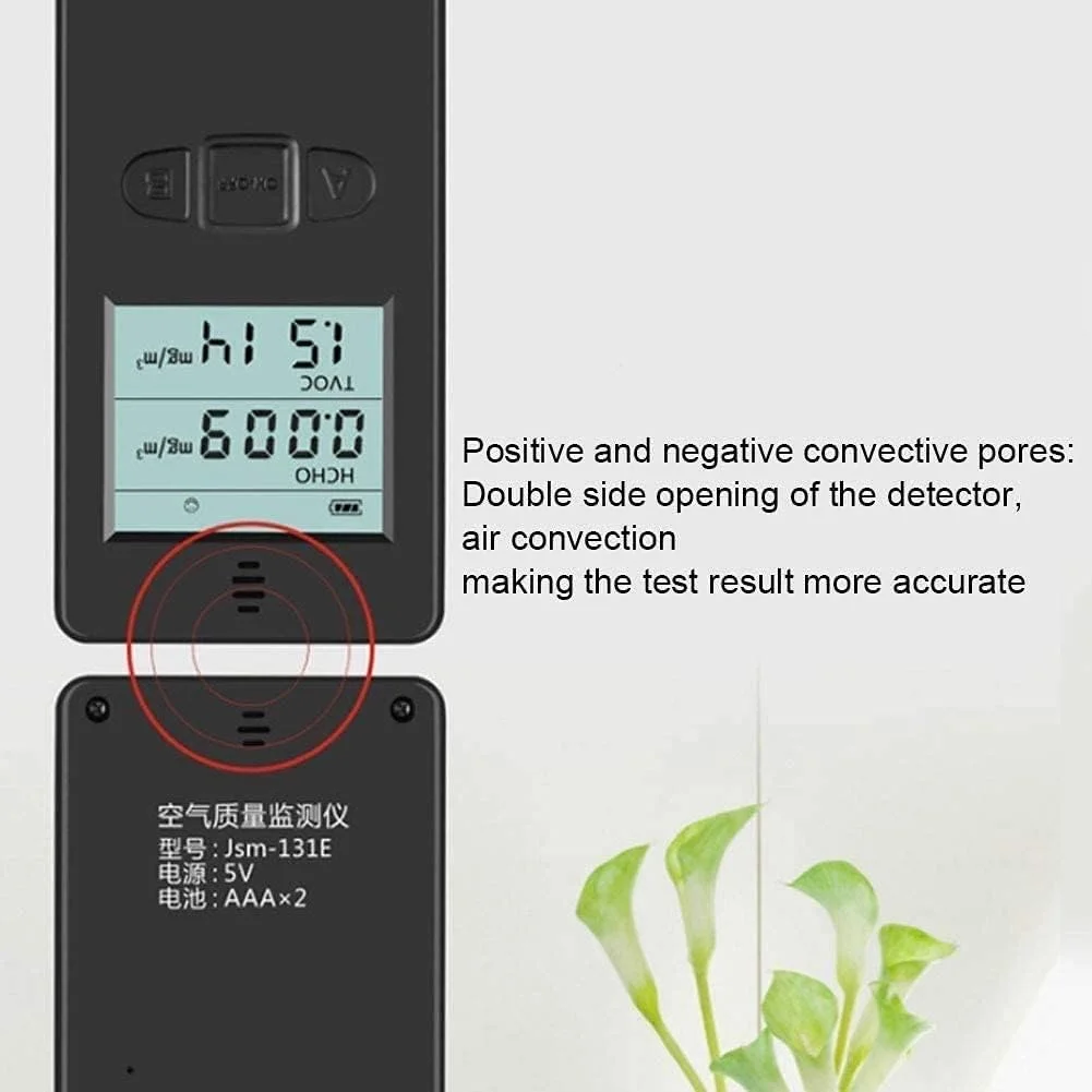 دستگاه سنجش کیفیت هوا ZXM، ردیاب آلودگی کیفیت هوای داخل ساختمان برای فرمالدئید (HCHO)، مناسب برای منزل و دفتر کار، مشکی دستگاه سنجش کیفیت هوا ZXM، ردیاب آلودگی کیفیت هوای داخل ساختمان برای فرمالدئید (HCHO)، مناسب برای منزل و دفتر کار، مشکی