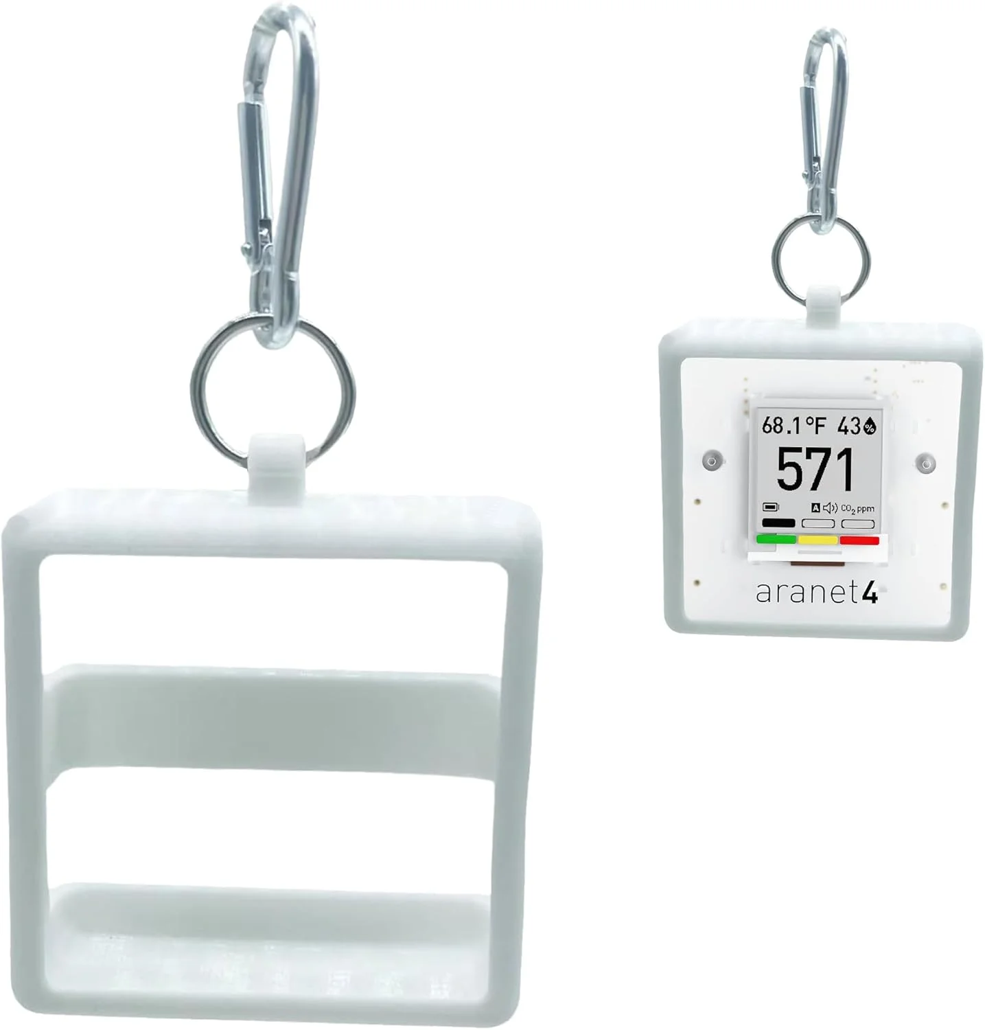محافظ سیلیکونی قابل حمل ZYRELYNX سازگار با مانیتورهای سری خانگی Aranet (فقط یک قاب)، قاب محافظ برای مانیتور کیفیت هوا Aranet2، Aranet4 CO2 و آشکارساز تشعشع، سفید، 1 عدد محافظ سیلیکونی قابل حمل ZYRELYNX سازگار با مانیتورهای سری خانگی Aranet (فقط یک قاب)، قاب محافظ برای مانیتور کیفیت هوا Aranet2، Aranet4 CO2 و آشکارساز تشعشع، سفید، 1 عدد