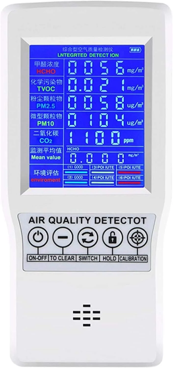 تستر کیفیت هوای ZXM، تستر گاز محیطی برای دی اکسید کربن، فرمالدئید (HCHO)، TVOC، PM2.5/PM10، آشکارساز چند منظوره هوا تستر کیفیت هوای ZXM، تستر گاز محیطی برای دی اکسید کربن، فرمالدئید (HCHO)، TVOC، PM2.5/PM10، آشکارساز چند منظوره هوا