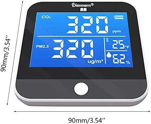 دستگاه سنجش کیفیت هوا ZXM، ردیاب مادون قرمز NDIR CO2، تشخیص CO2 در محیط داخلی، نمایشگر دما و رطوبت دستگاه سنجش کیفیت هوا ZXM، ردیاب مادون قرمز NDIR CO2، تشخیص CO2 در محیط داخلی، نمایشگر دما و رطوبت