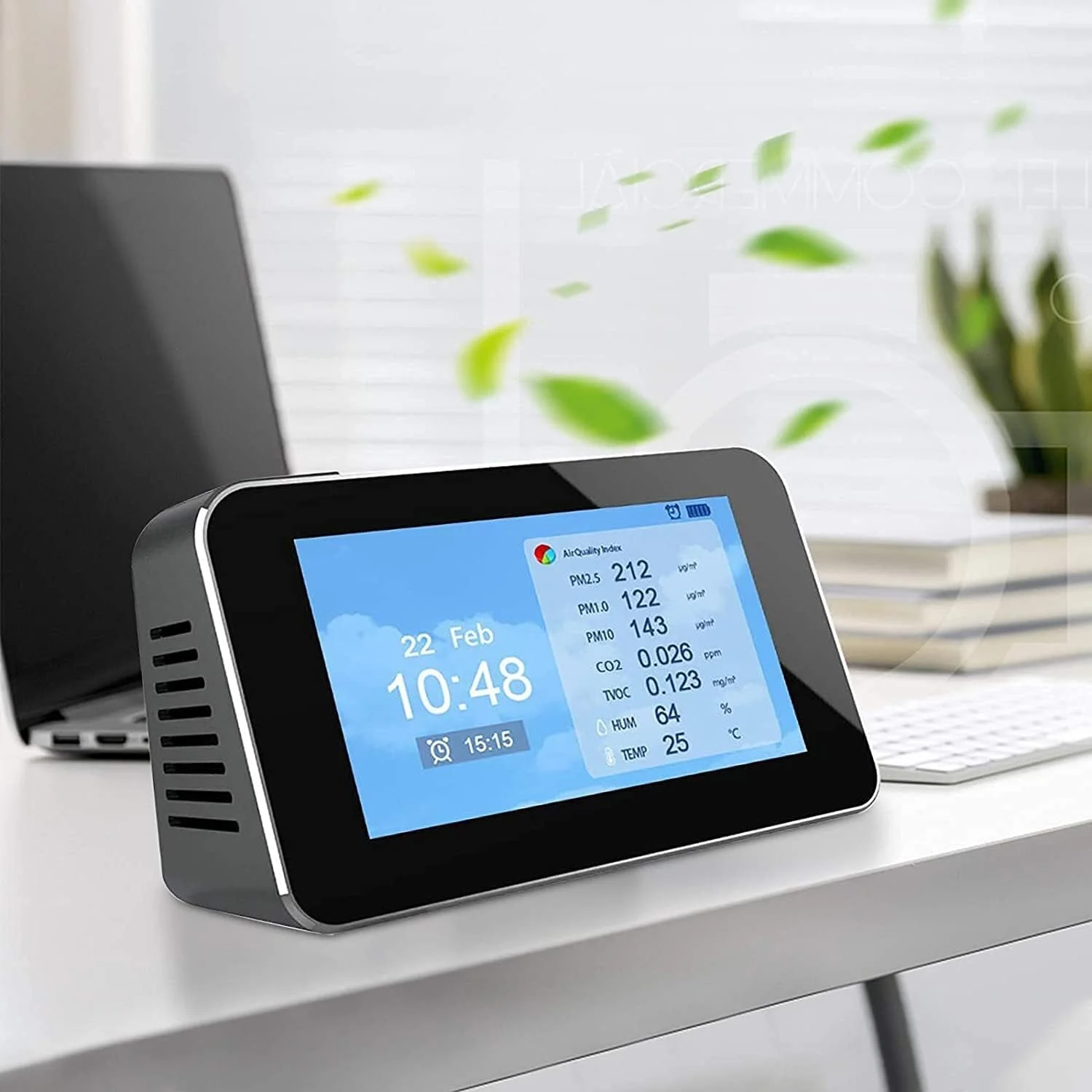 دستگاه سنجش آلودگی هوای داخلی 12 در 1 ZXM، آشکارساز ریزگرد برای PM2.5 PM10 CO2 فرمالدئید (HCHO) TVOC AQI دستگاه سنجش آلودگی هوای داخلی 12 در 1 ZXM، آشکارساز ریزگرد برای PM2.5 PM10 CO2 فرمالدئید (HCHO) TVOC AQI