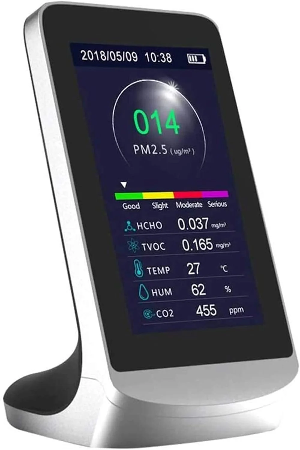 دستگاه تشخیص کیفیت هوا چند منظوره ZXM، مانیتور کیفیت گاز TVOC با حساسیت بالا، آنالایزر سنسور دی اکسید کربن CO2 دستگاه تشخیص کیفیت هوا چند منظوره ZXM، مانیتور کیفیت گاز TVOC با حساسیت بالا، آنالایزر سنسور دی اکسید کربن CO2