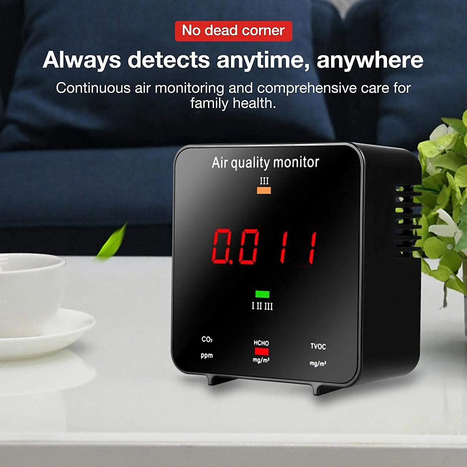 دستگاه سنجش کیفیت هوا ZXM، مانیتور آلودگی هوای داخلی، آشکارساز ریزگردها، تستر گاز صفحه نمایش دیجیتال چند منظوره